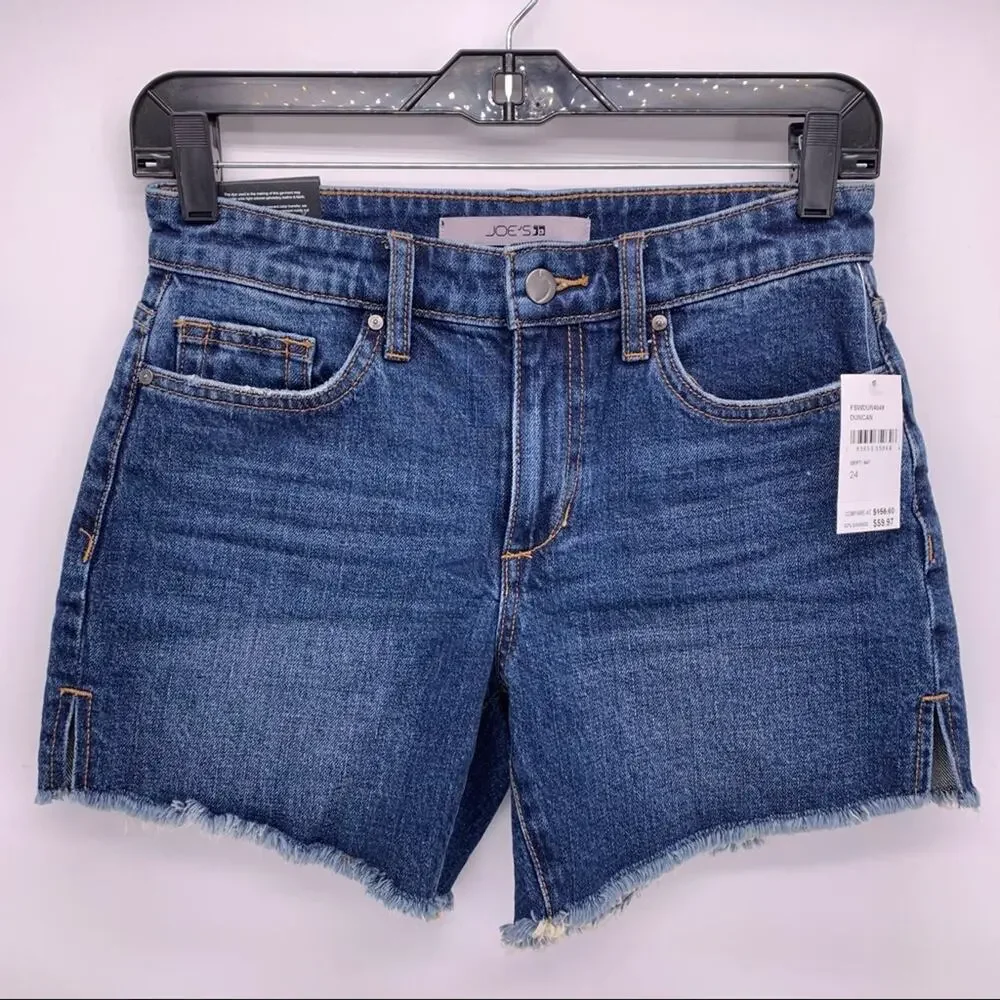 NEW Joe’s Jeans Bermuda Shorts With Cut Hems Sz 24